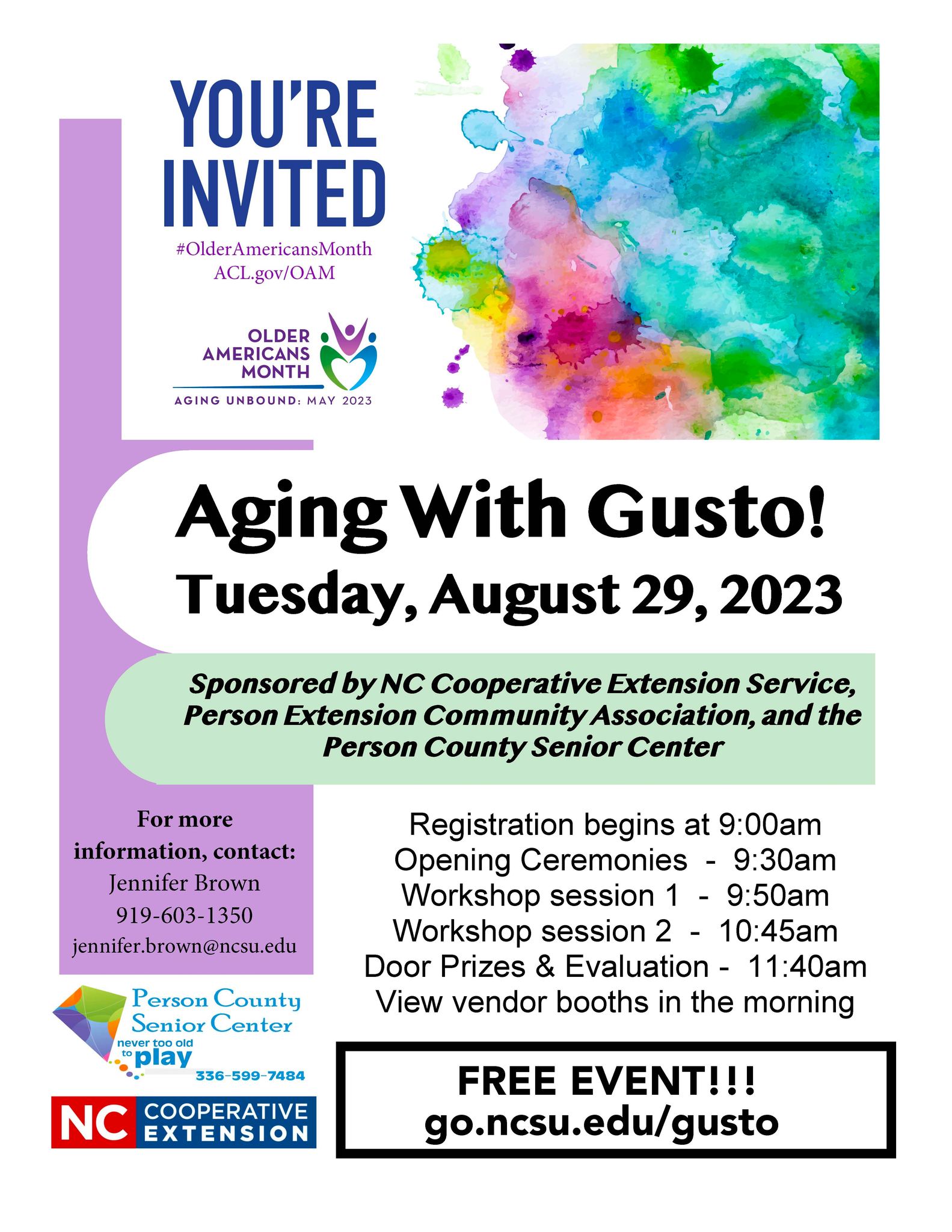 Aging with Gusto!
