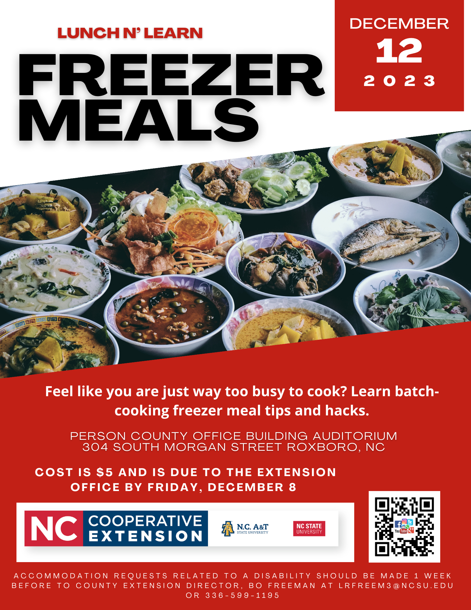 Lunch N Learn Freezer Meals
