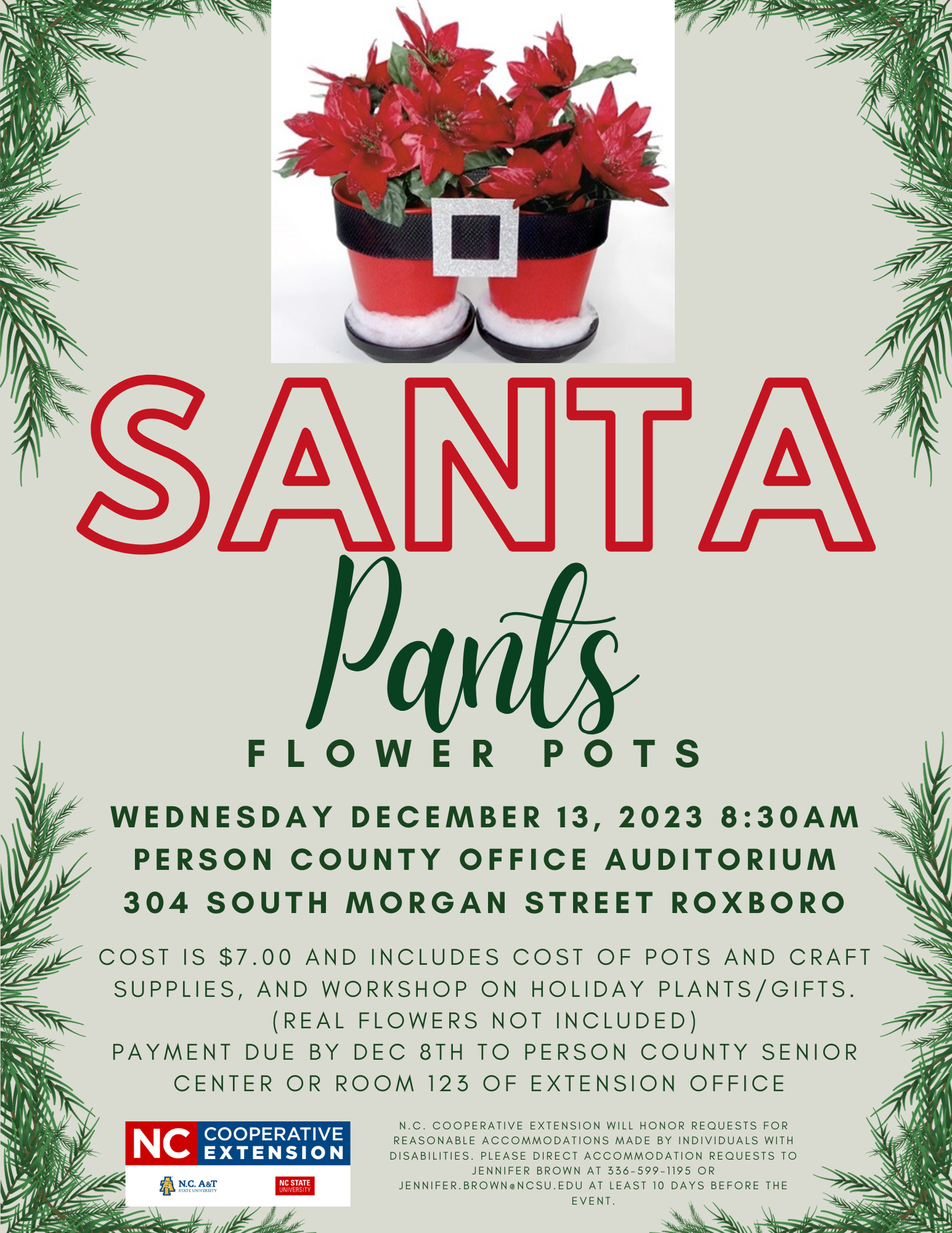Santa Pants Pots