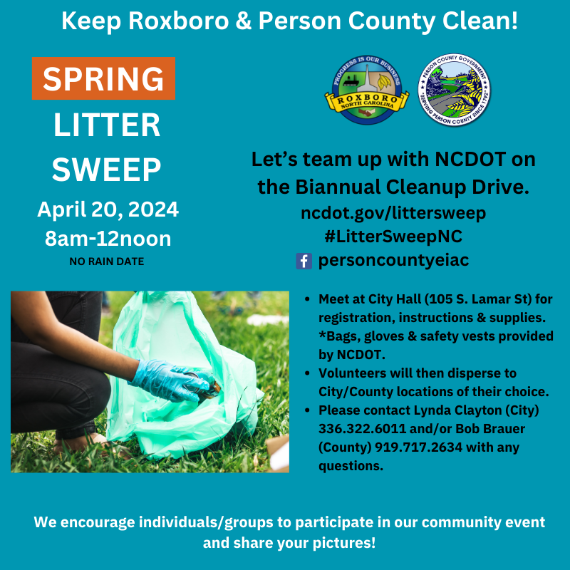 Spring Litter Sweep Filer for April 20, 2024
