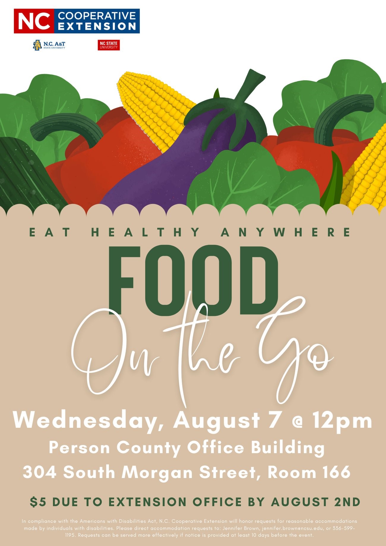 Lunch N Learn - Food on the Go Workshop