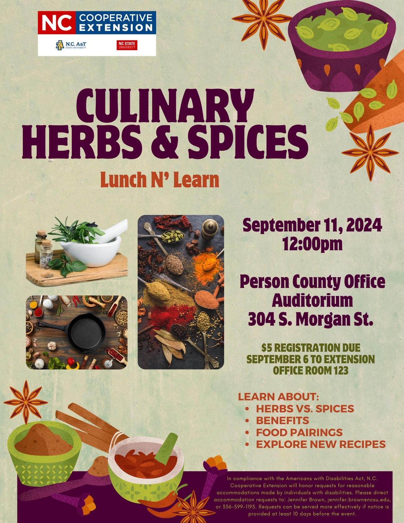 Lunch & Learn Series - Culinary Herbs & Spices