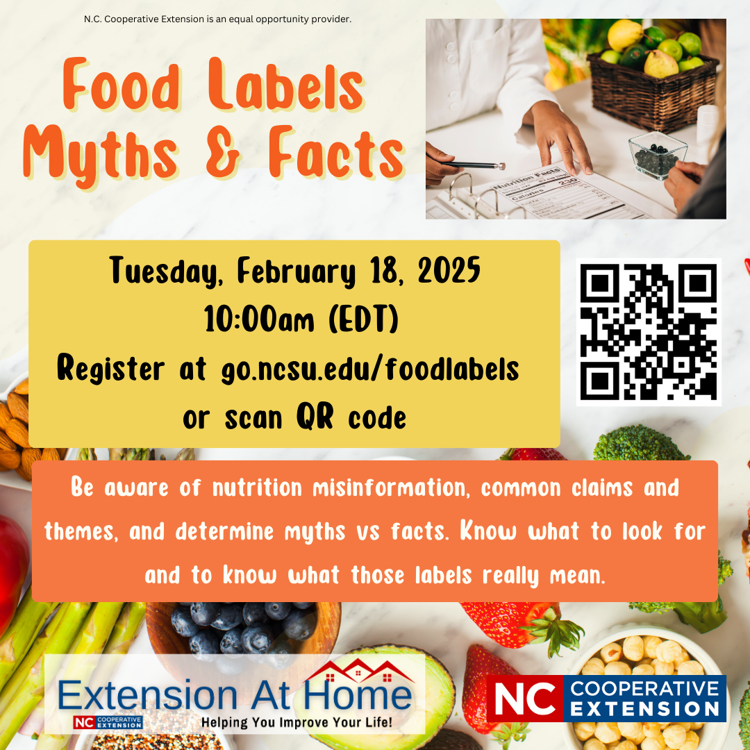 Food Labels Myths & Facts Virtual Workshop