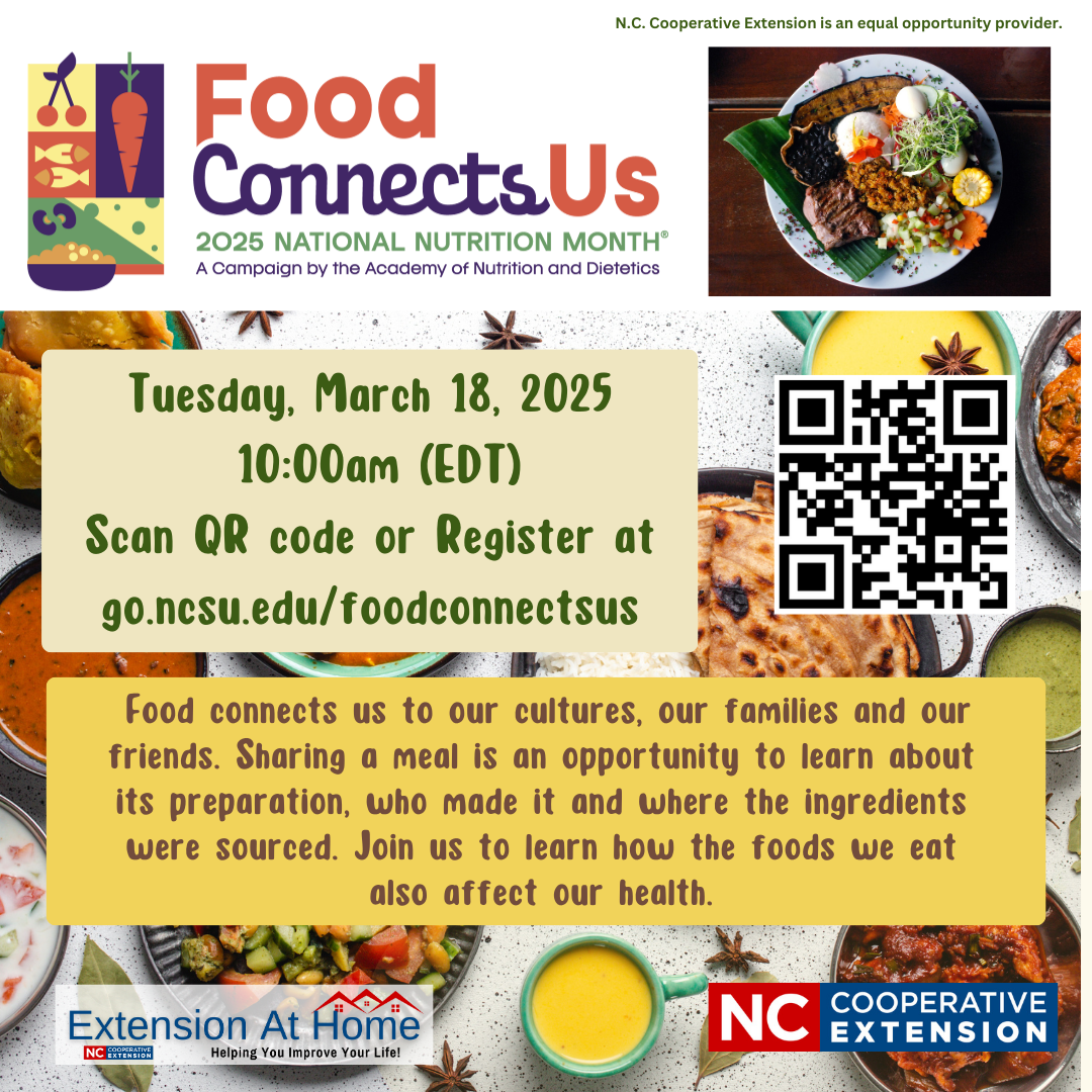 Food Connects Us Virtual Workshop March 18