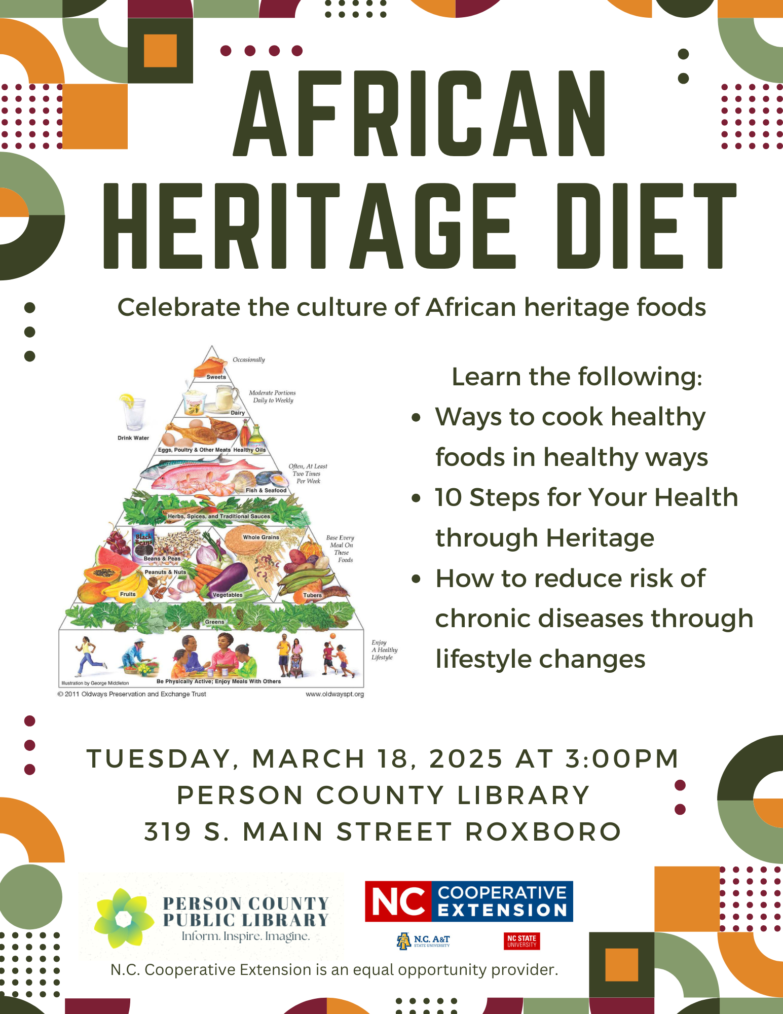 African Heritage Workshop Flier