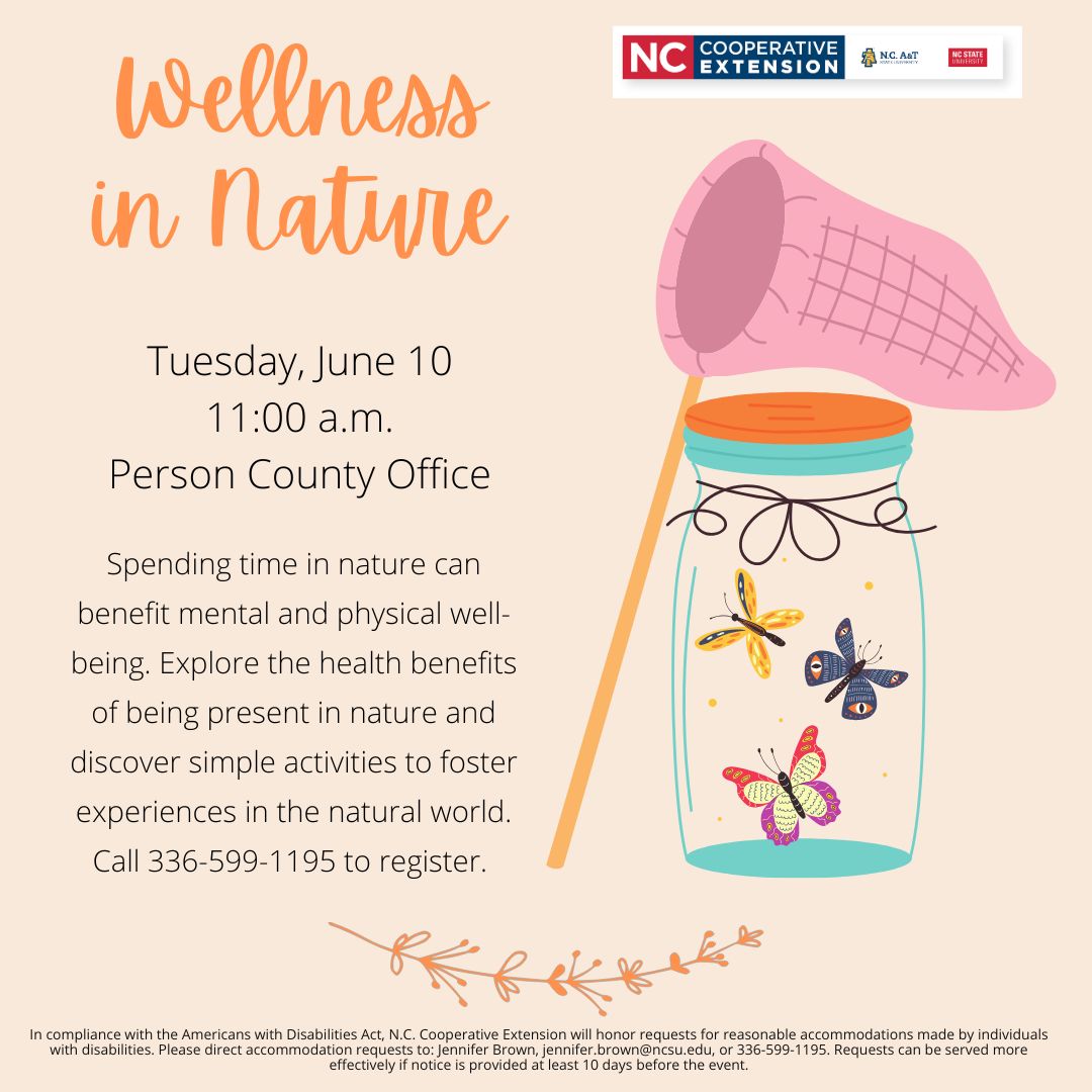 Wellness in Nature Workshop Flier