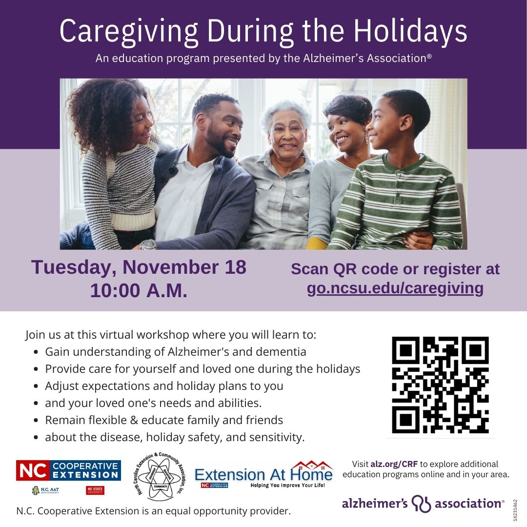 Caregiving for the Holidays 2025 Flier